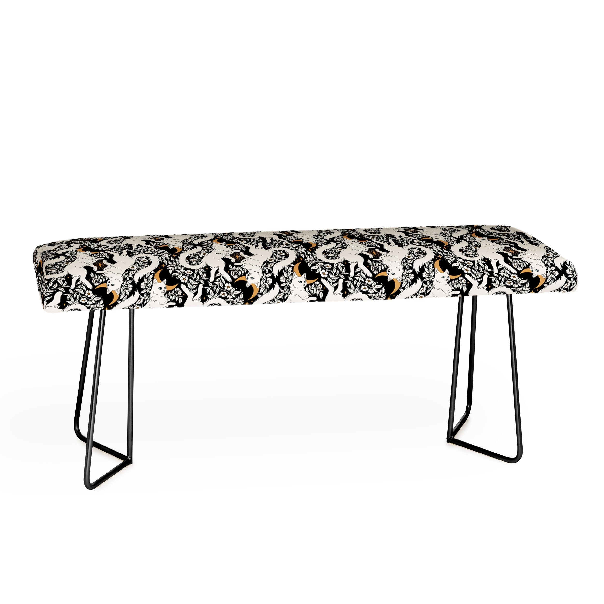 Avenie Celestial Cats Gold Bench