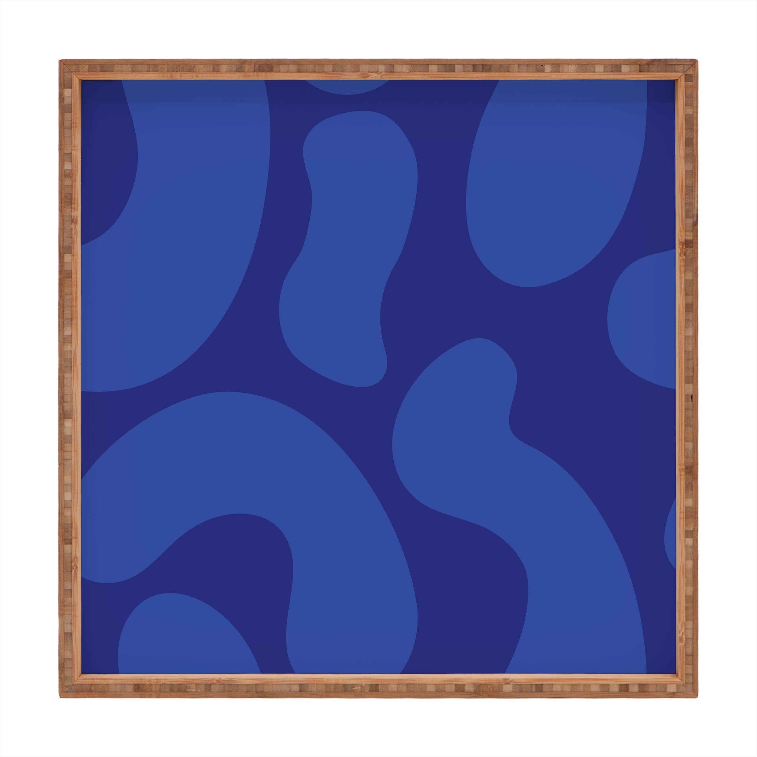 Camilla Foss Blue Pebble Square Tray