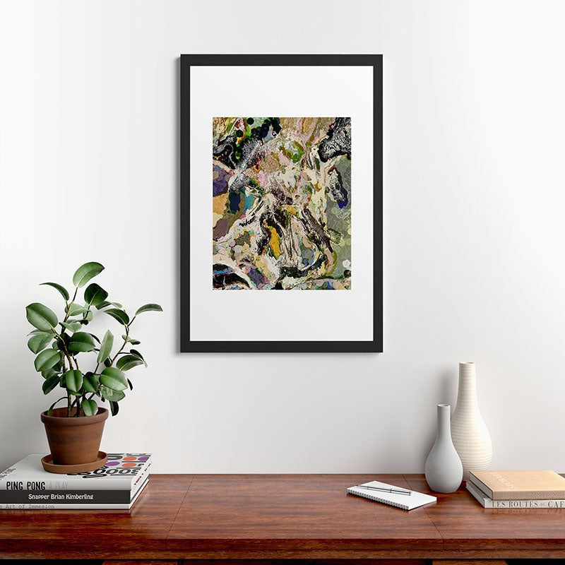 83 Oranges Echoes Beneath the Surface Framed Art Print