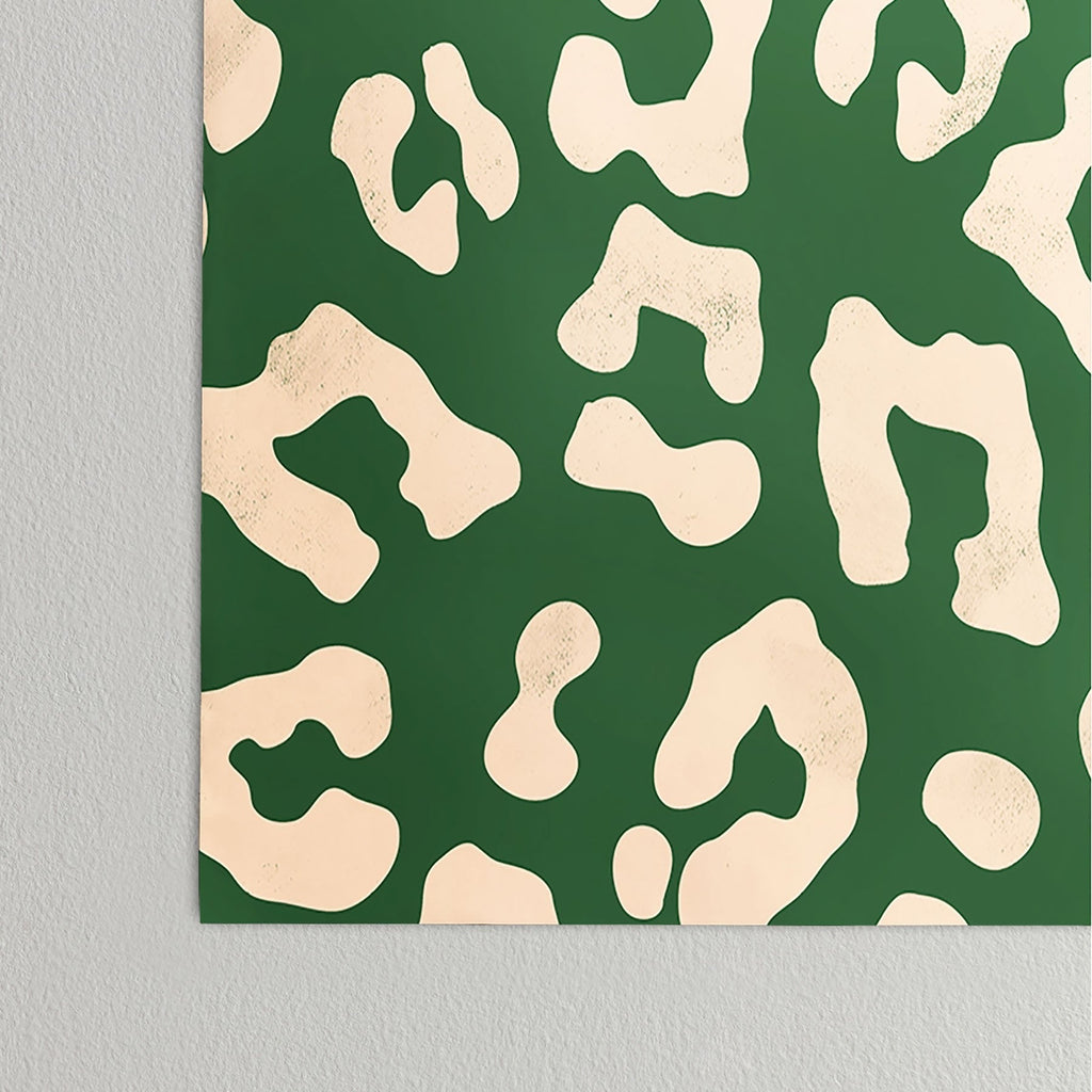 Avenie BR Cheetah Print In Green Poster