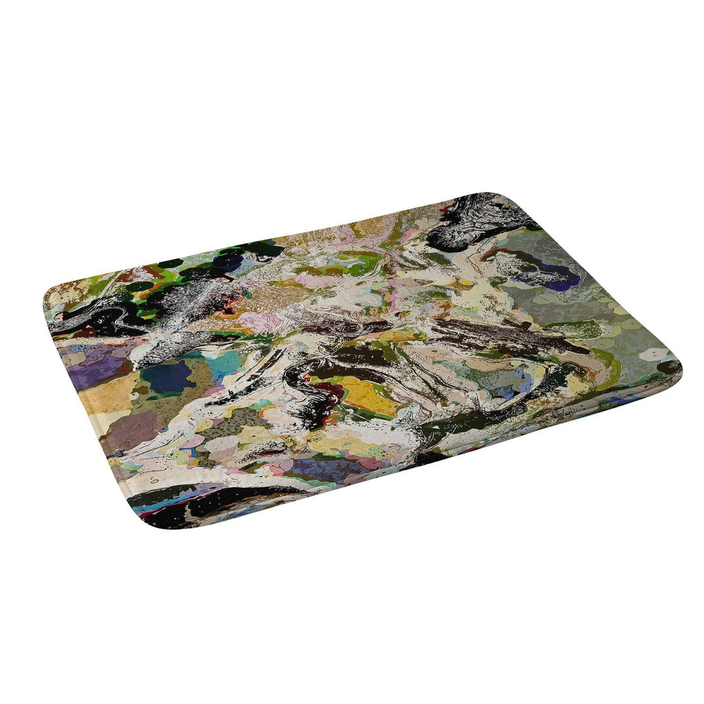 83 Oranges Echoes Beneath the Surface Memory Foam Bath Mat
