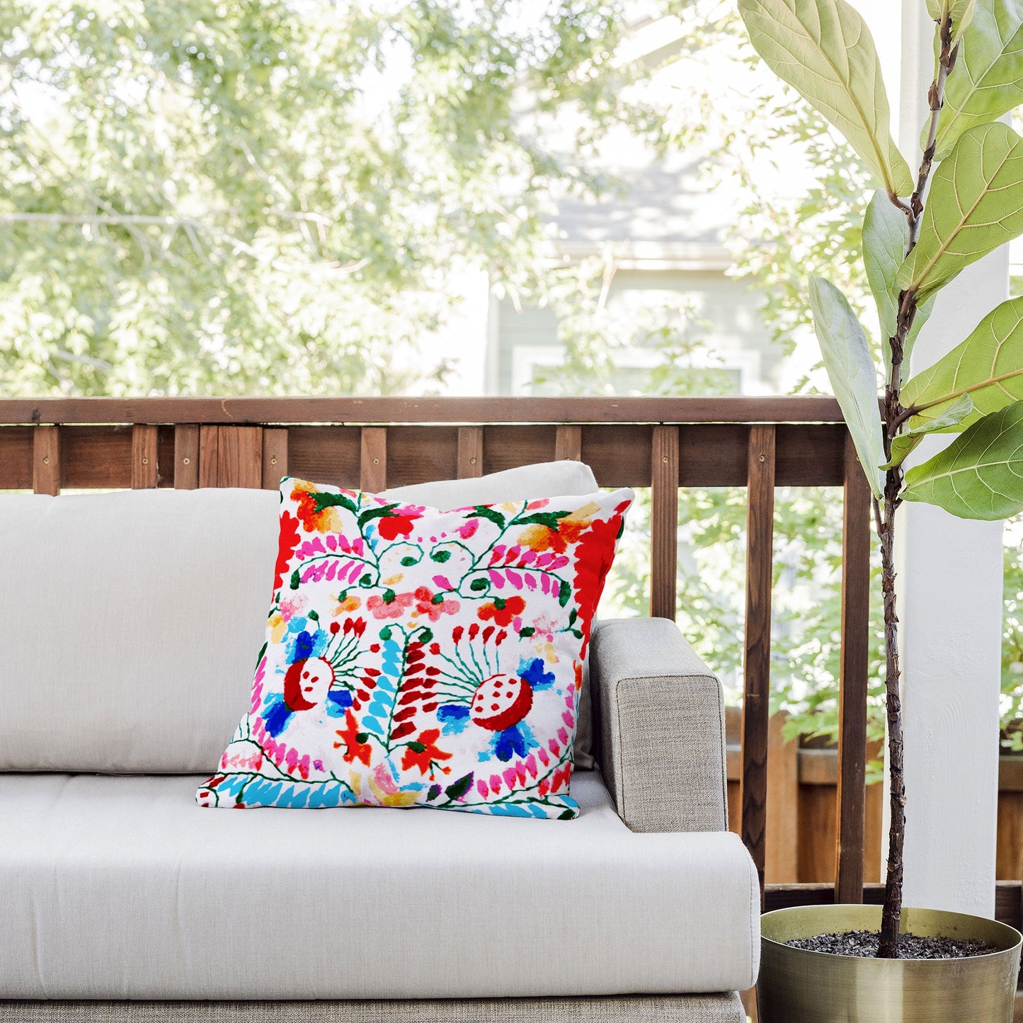 Deb Haugen Mexican Surf Trip Outdoor Throw Pillow