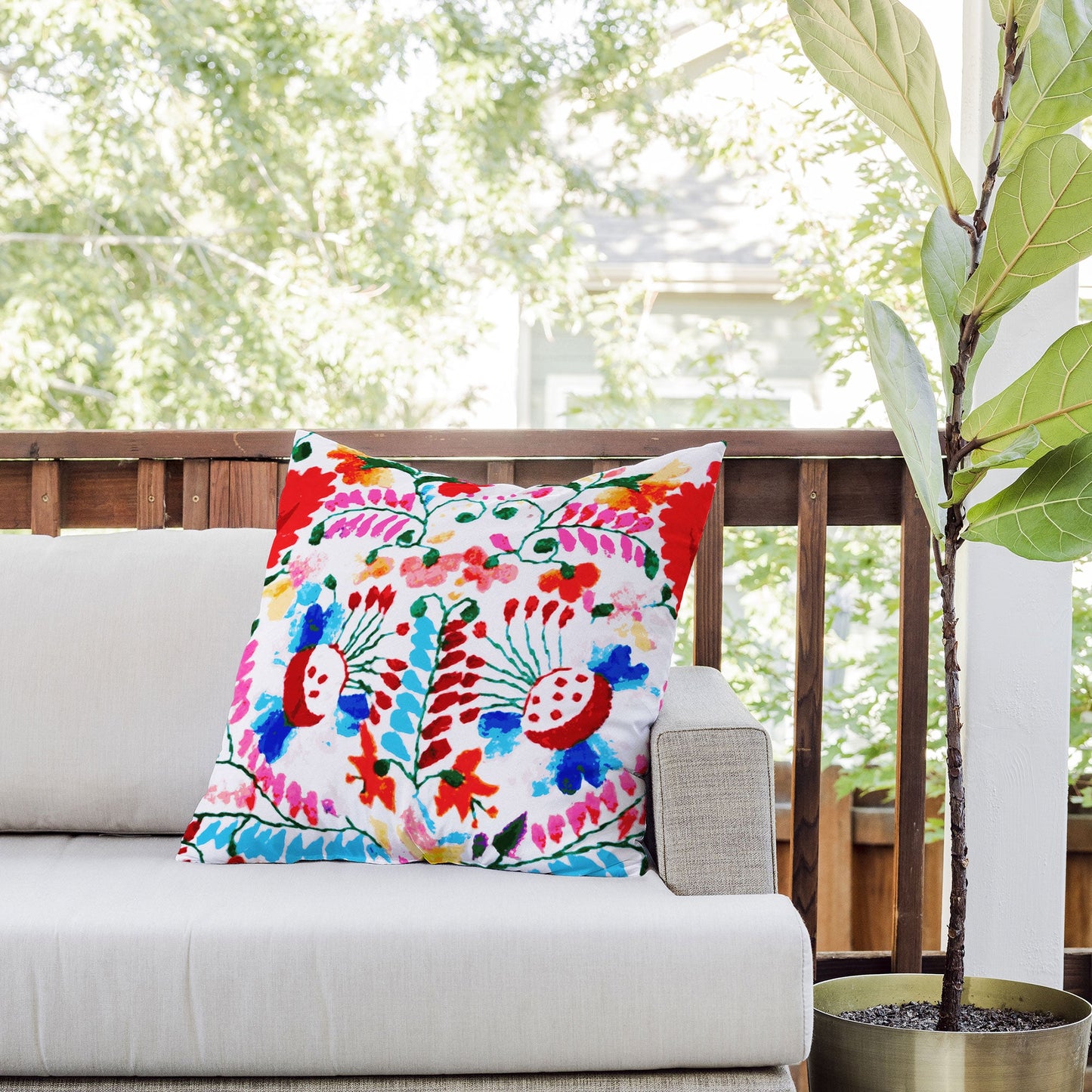 Deb Haugen Mexican Surf Trip Outdoor Throw Pillow