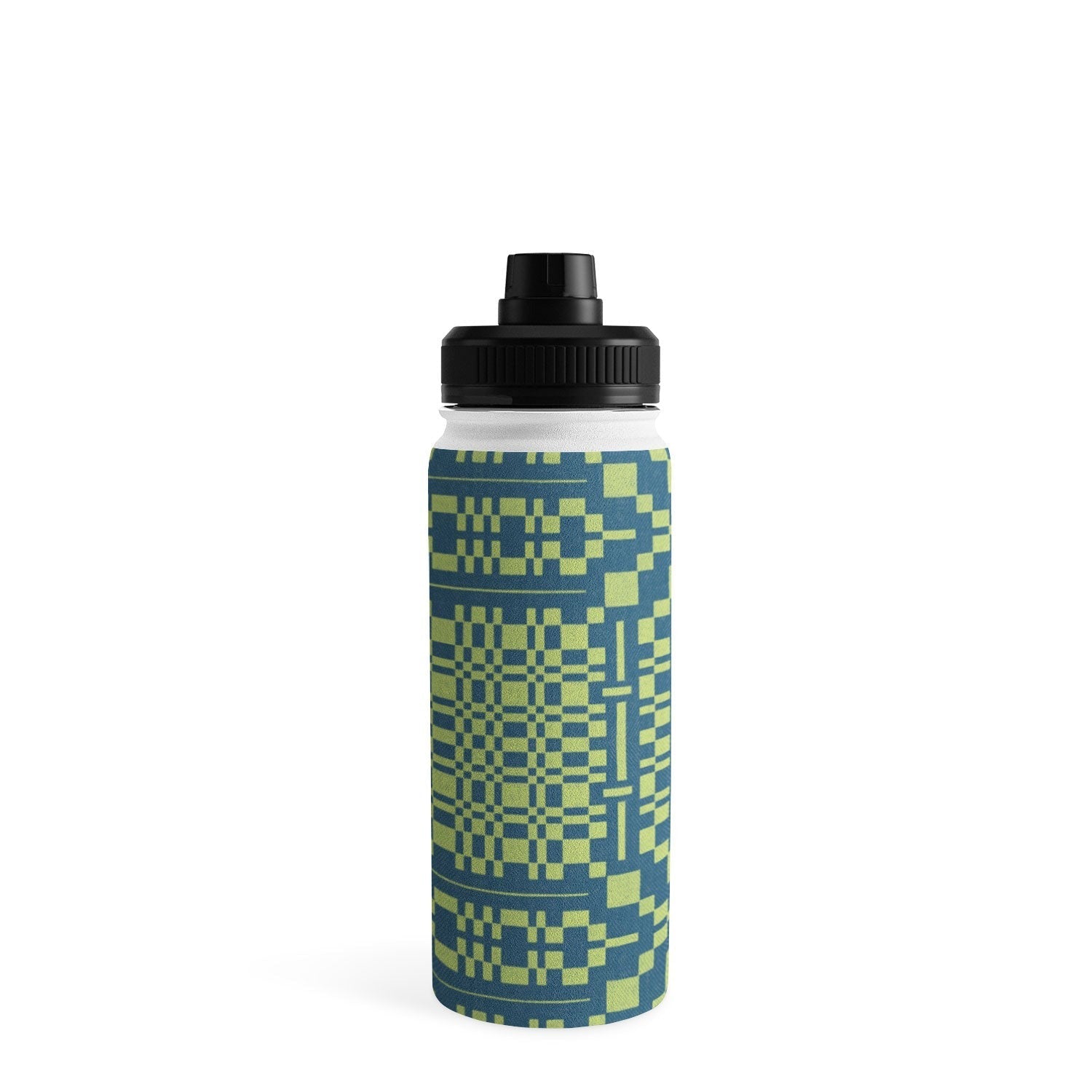 Marta Barragan Camarasa Nostalgic Grid Design Water Bottle