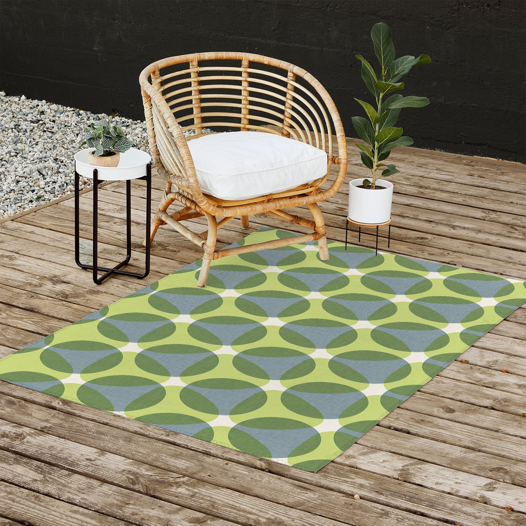 Marta Barragan Camarasa Stylish Retro Circle Outdoor Rug