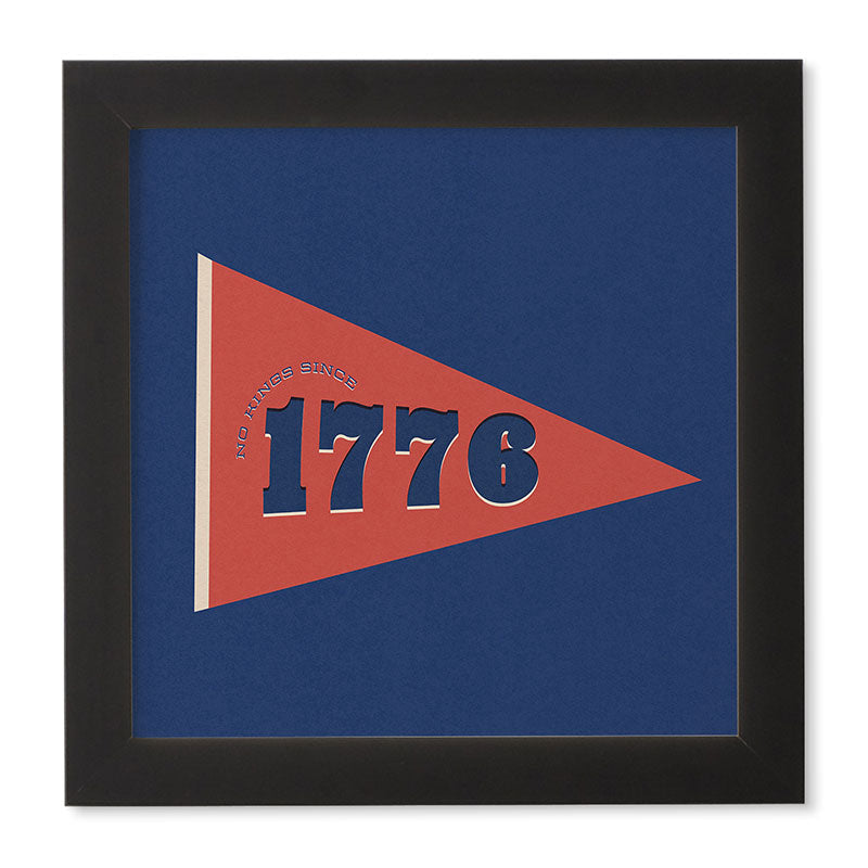 DENY Designs 1776 Pennant Framed Wall Art