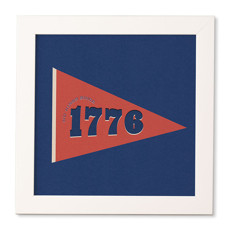 DENY Designs 1776 Pennant Framed Wall Art