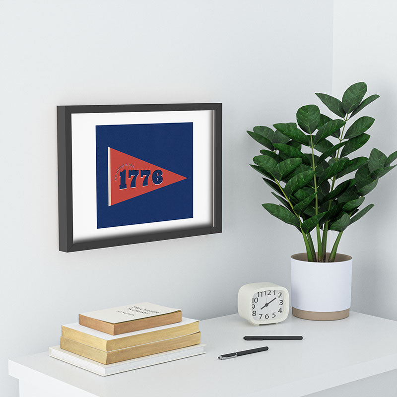 DENY Designs 1776 Pennant Recessed Framing Rectangle
