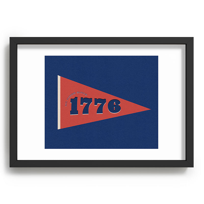 DENY Designs 1776 Pennant Recessed Framing Rectangle