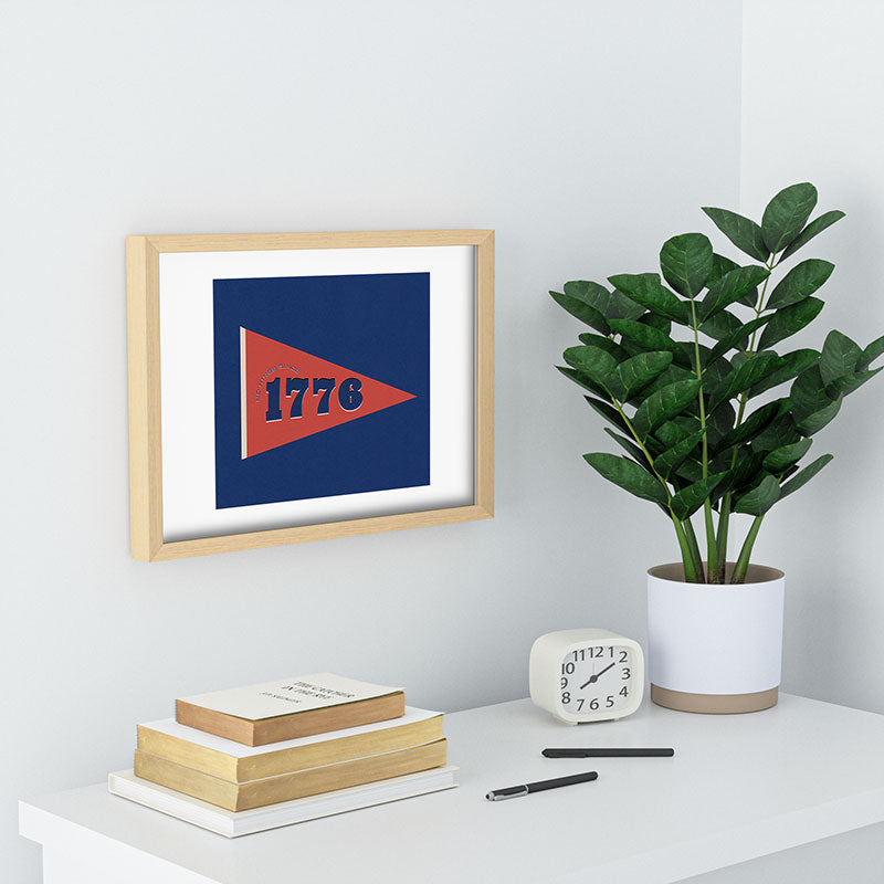 DENY Designs 1776 Pennant Recessed Framing Rectangle