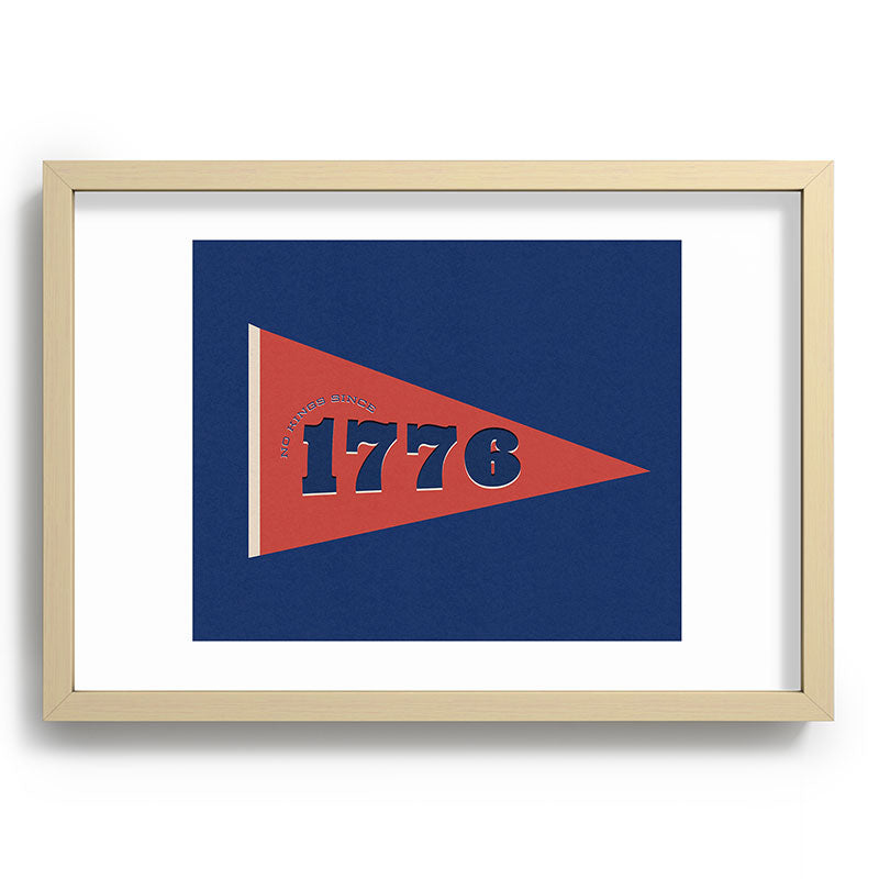 DENY Designs 1776 Pennant Recessed Framing Rectangle