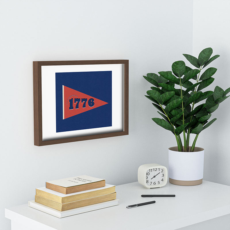 DENY Designs 1776 Pennant Recessed Framing Rectangle