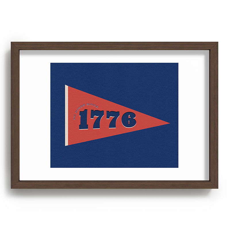 DENY Designs 1776 Pennant Recessed Framing Rectangle