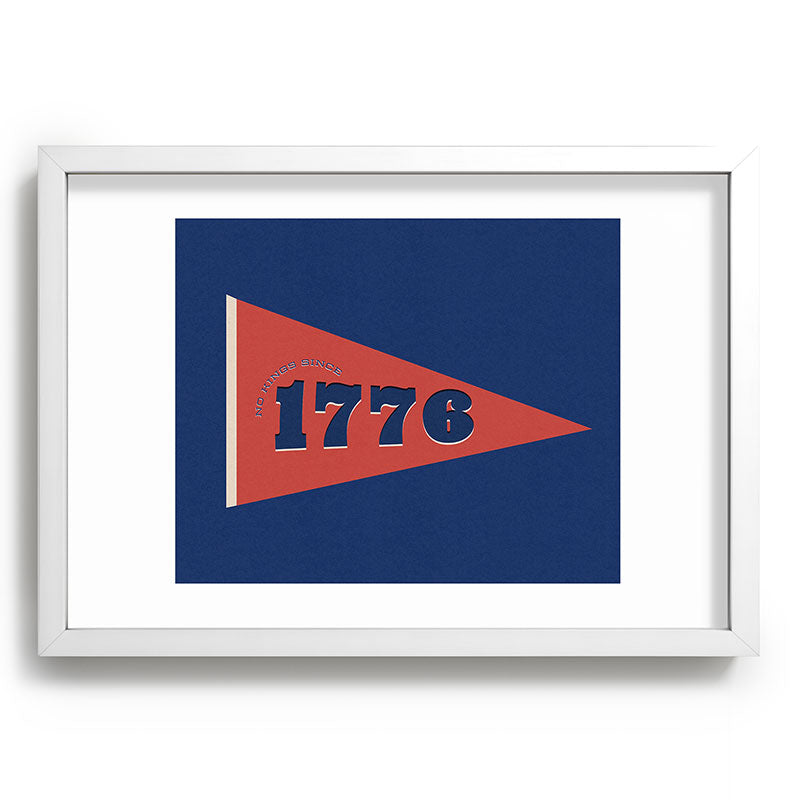 DENY Designs 1776 Pennant Recessed Framing Rectangle