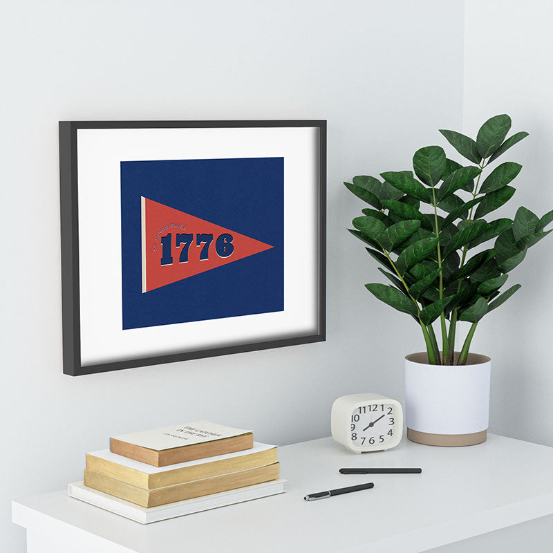 DENY Designs 1776 Pennant Recessed Framing Rectangle