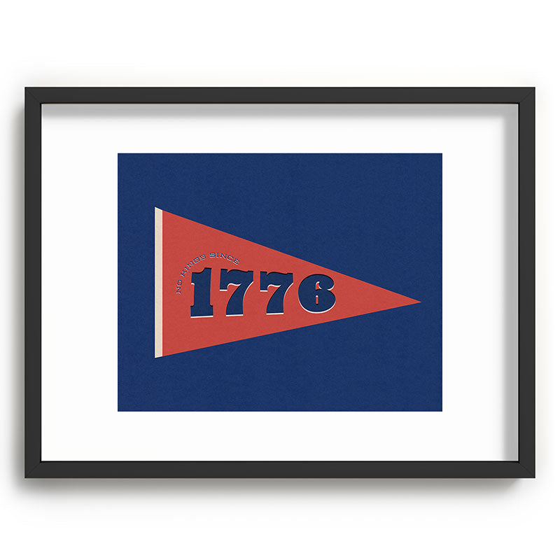 DENY Designs 1776 Pennant Recessed Framing Rectangle
