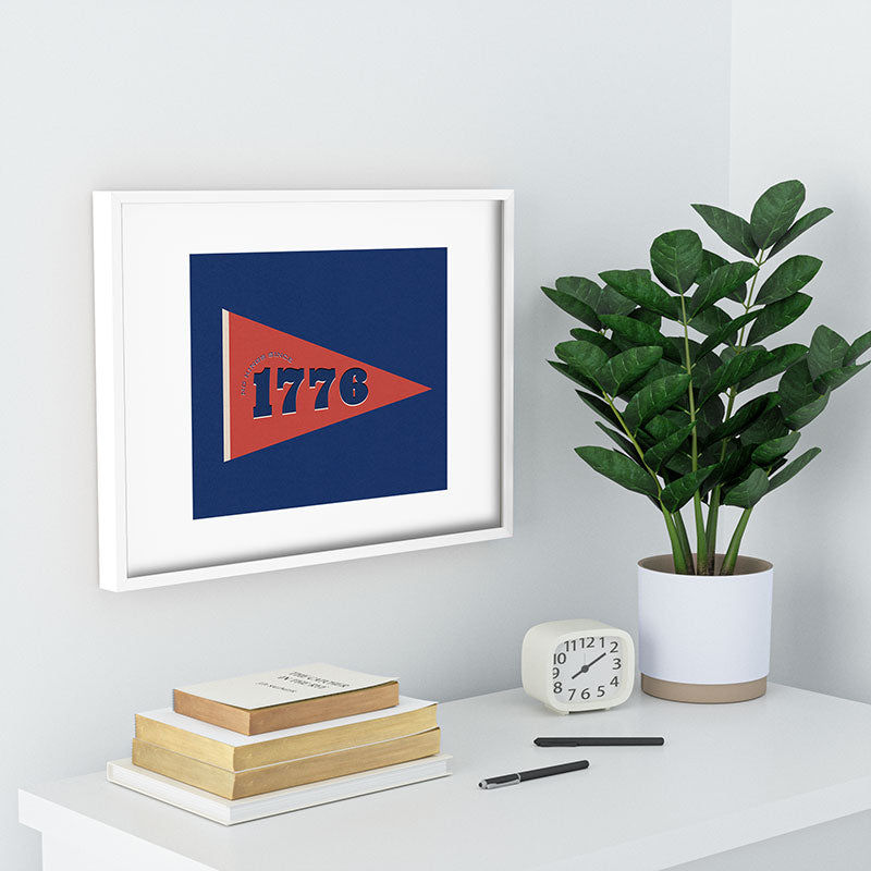 DENY Designs 1776 Pennant Recessed Framing Rectangle