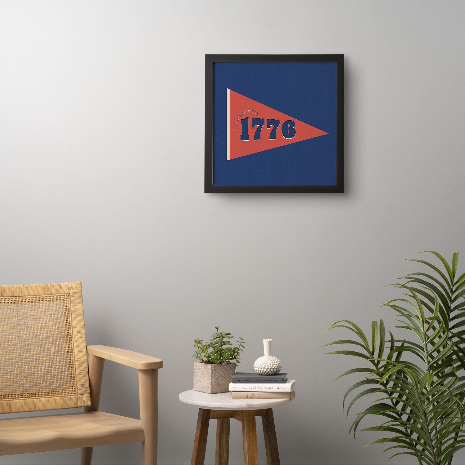 DENY Designs 1776 Pennant Framed Wall Art