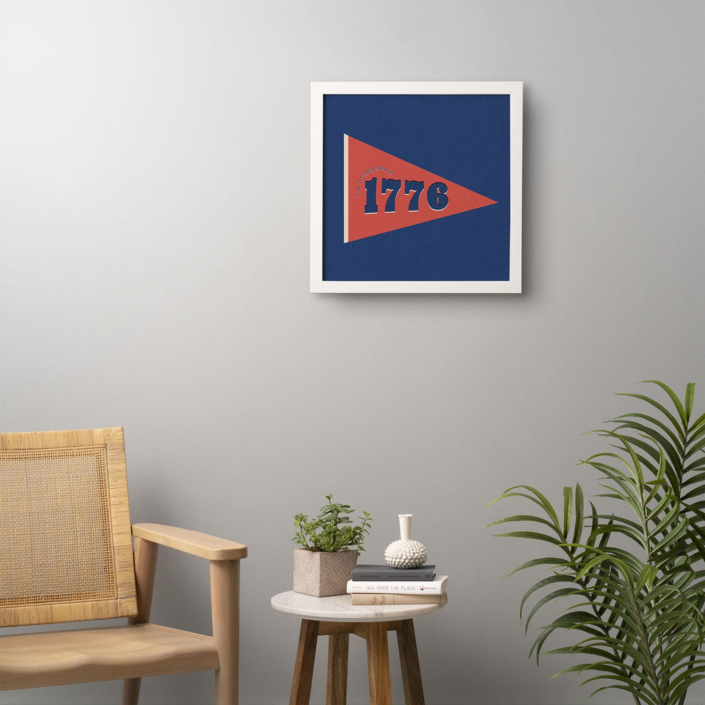 DENY Designs 1776 Pennant Framed Wall Art