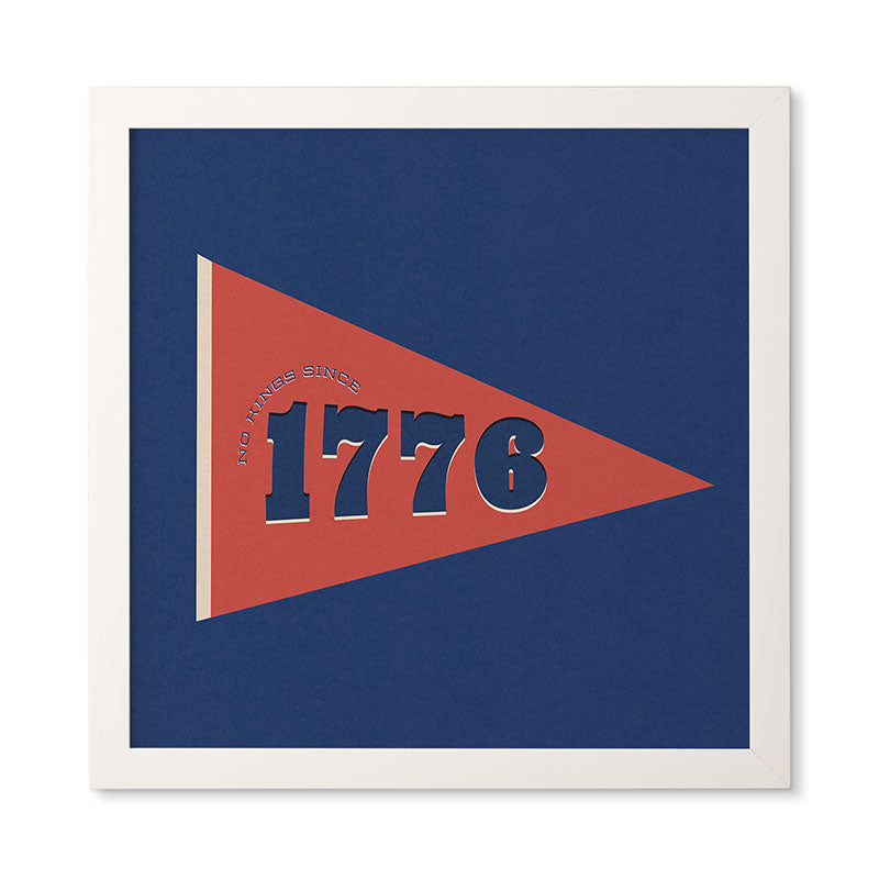 DENY Designs 1776 Pennant Framed Wall Art