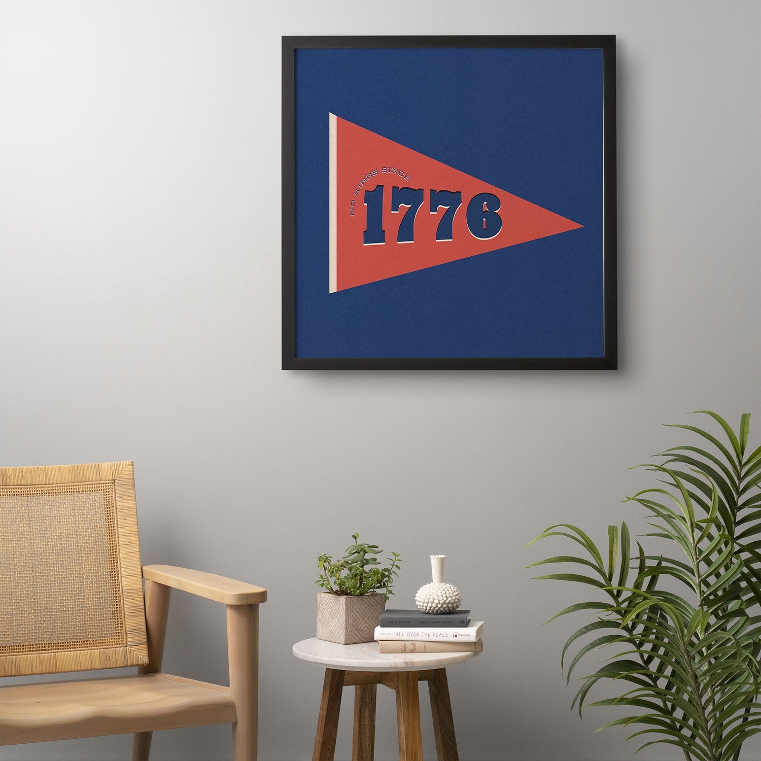 DENY Designs 1776 Pennant Framed Wall Art