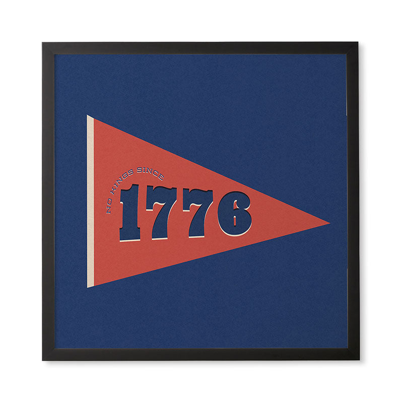DENY Designs 1776 Pennant Framed Wall Art