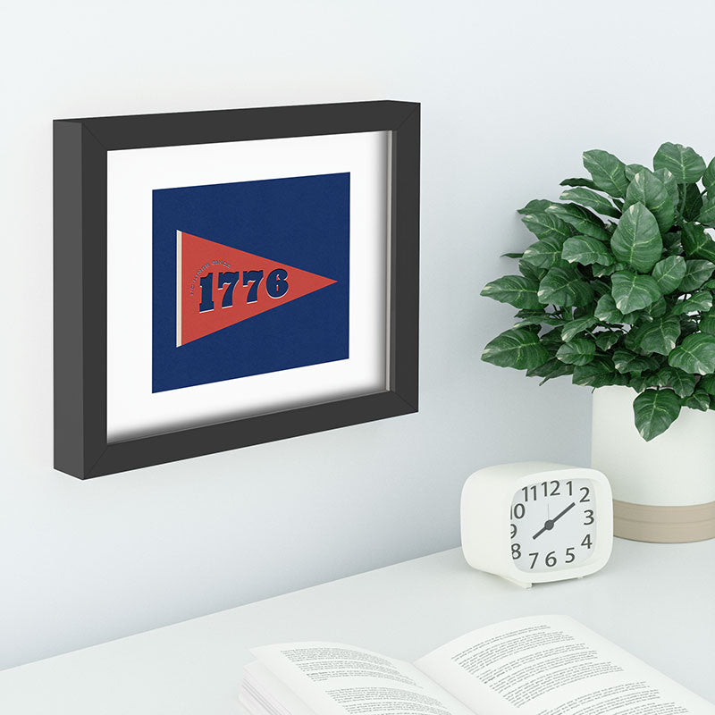 DENY Designs 1776 Pennant Recessed Framing Rectangle