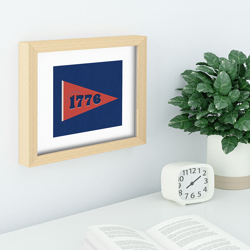 DENY Designs 1776 Pennant Recessed Framing Rectangle