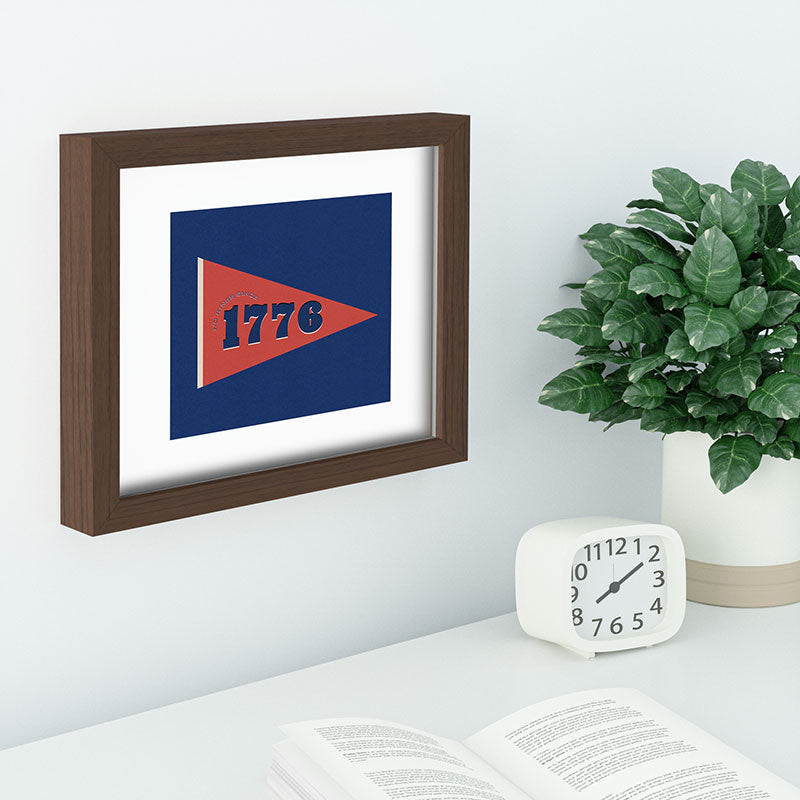 DENY Designs 1776 Pennant Recessed Framing Rectangle