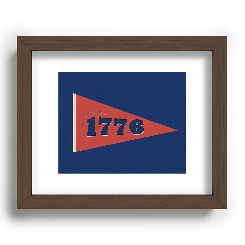 DENY Designs 1776 Pennant Recessed Framing Rectangle