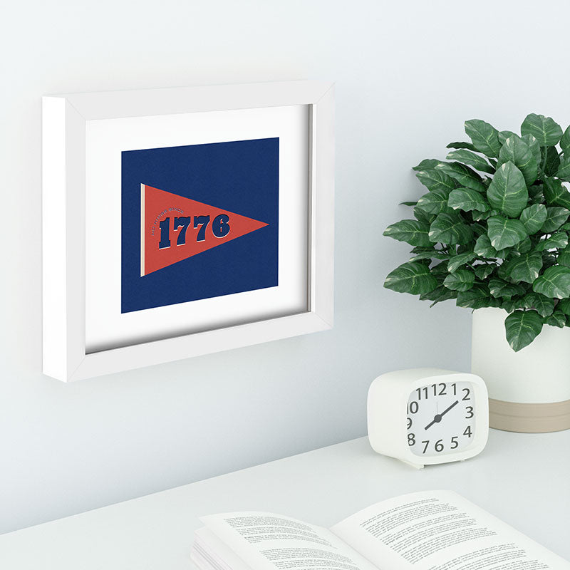 DENY Designs 1776 Pennant Recessed Framing Rectangle