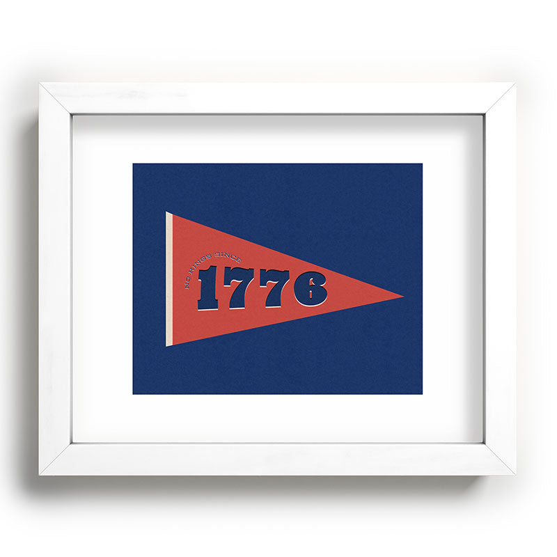 DENY Designs 1776 Pennant Recessed Framing Rectangle