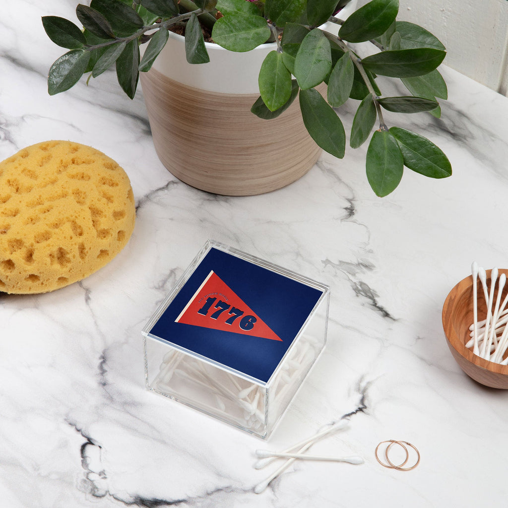 DENY Designs 1776 Pennant Acrylic Box