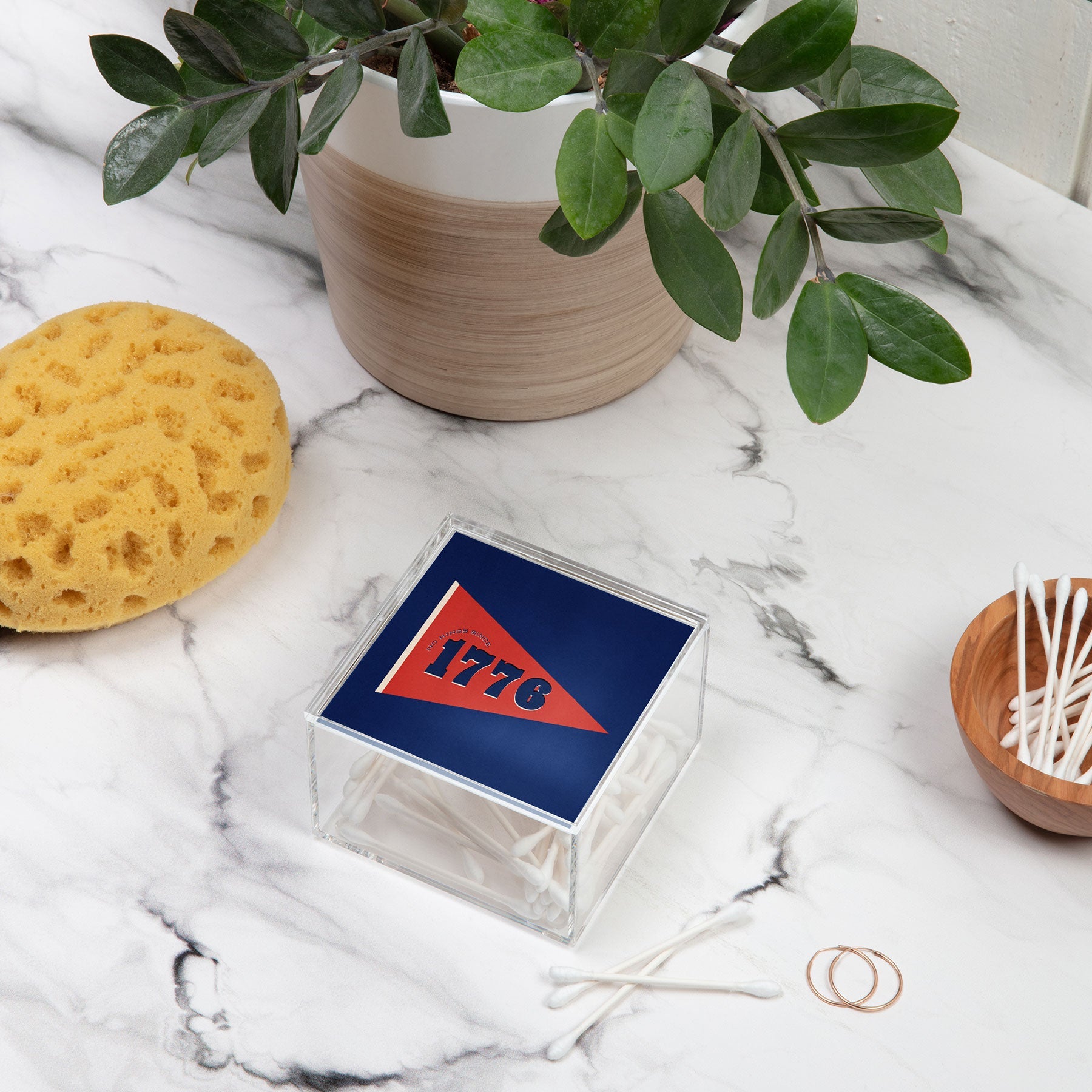 DENY Designs 1776 Pennant Acrylic Box