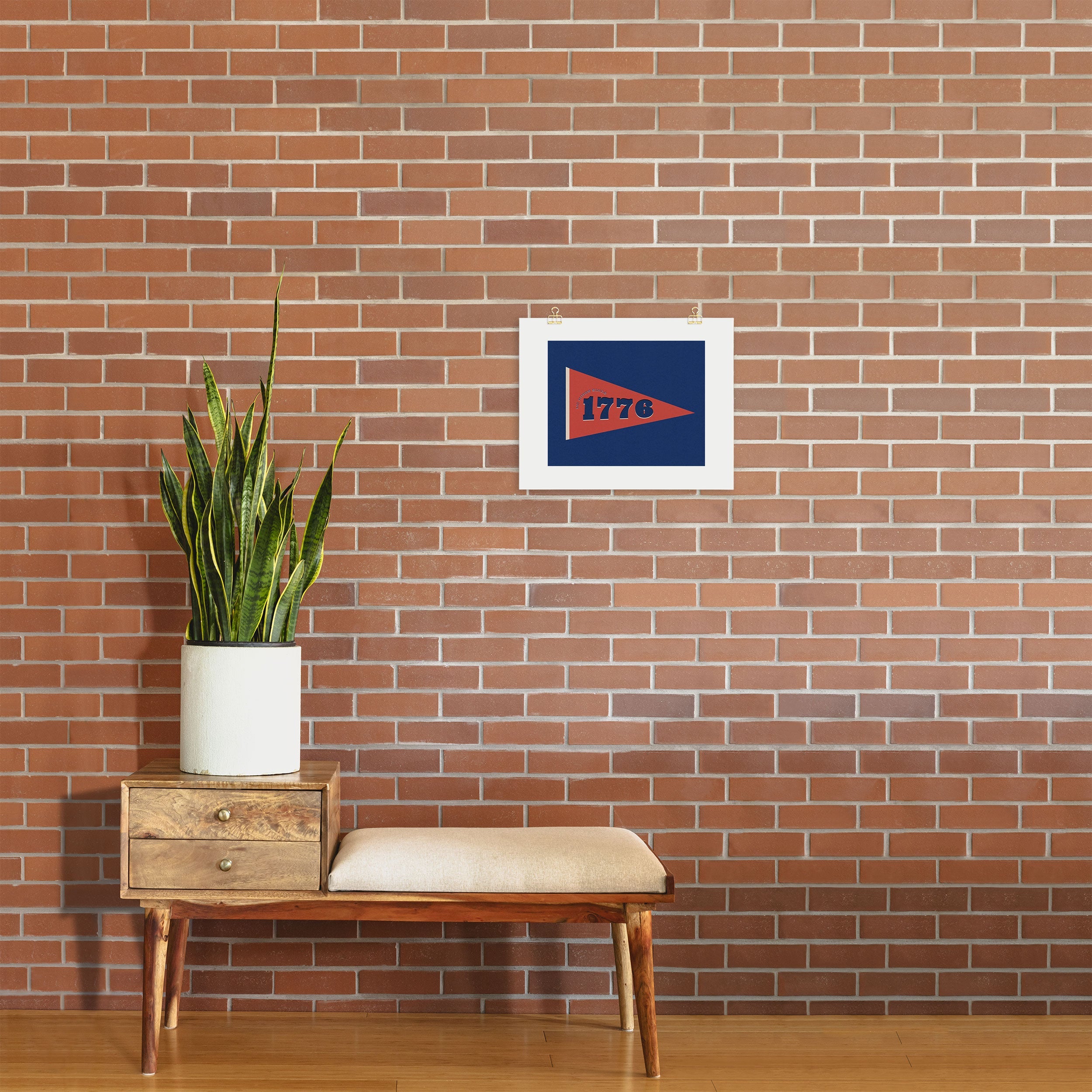 DENY Designs 1776 Pennant Art Print