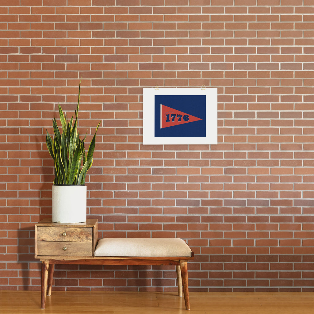 DENY Designs 1776 Pennant Art Print