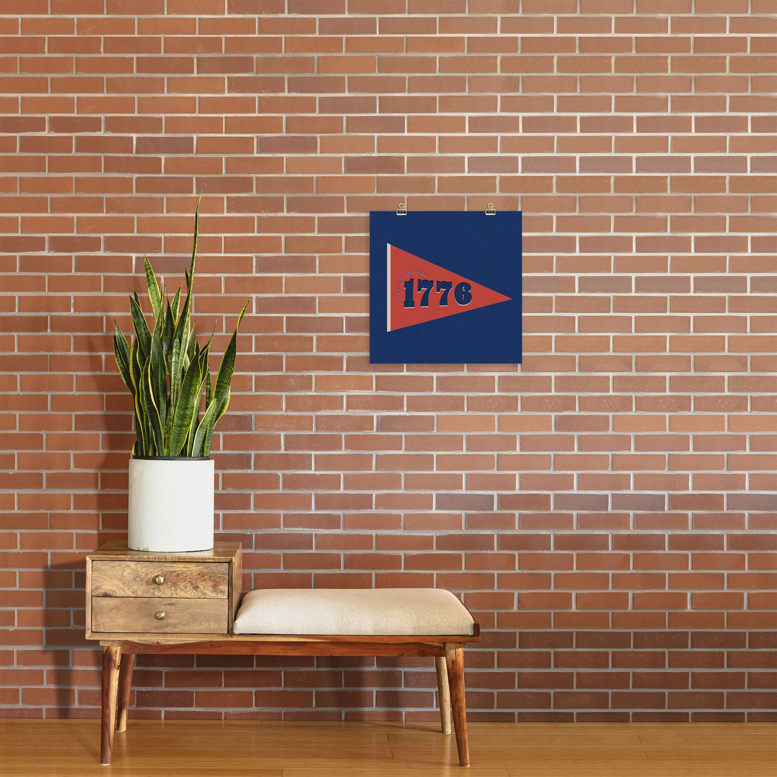 DENY Designs 1776 Pennant Art Print