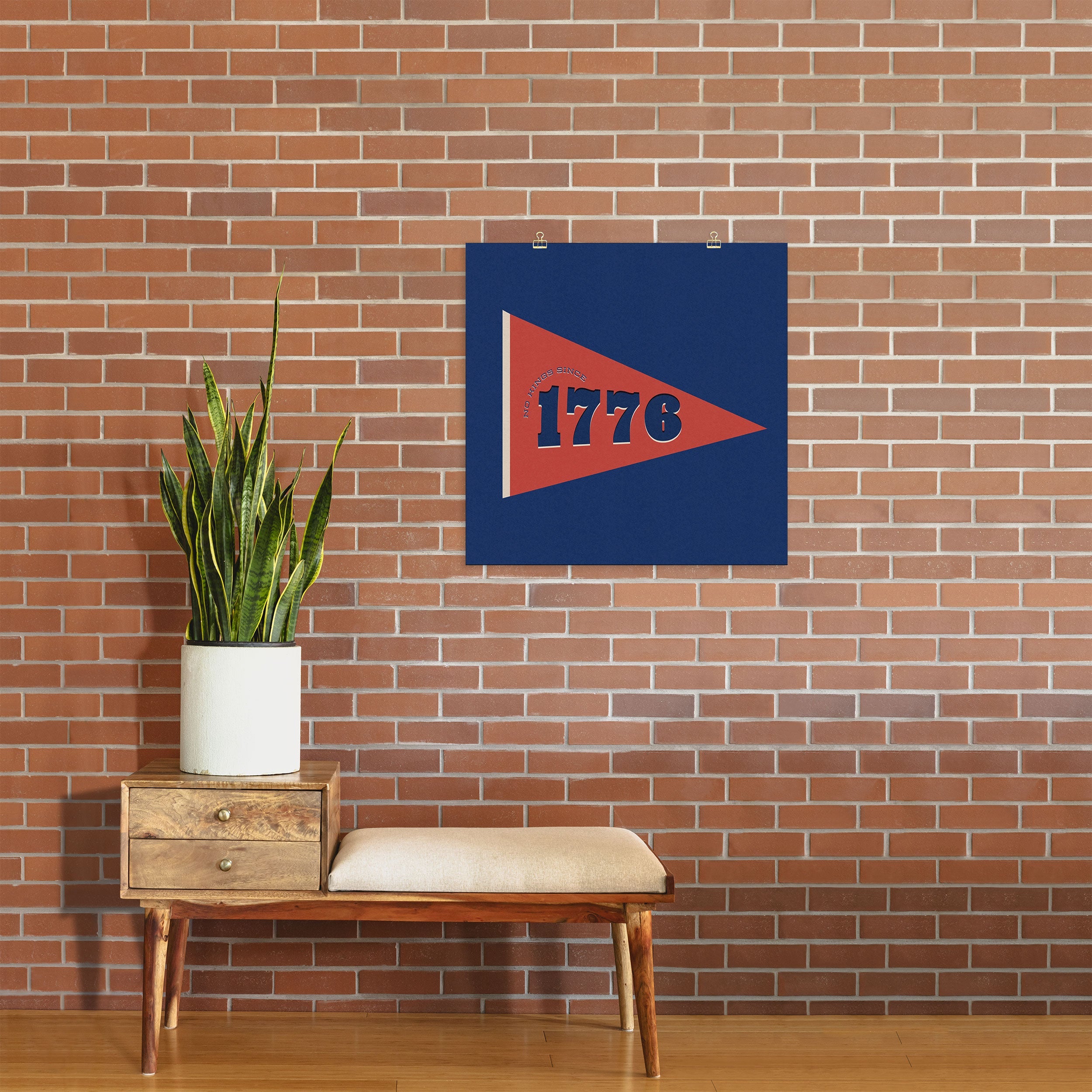 DENY Designs 1776 Pennant Art Print