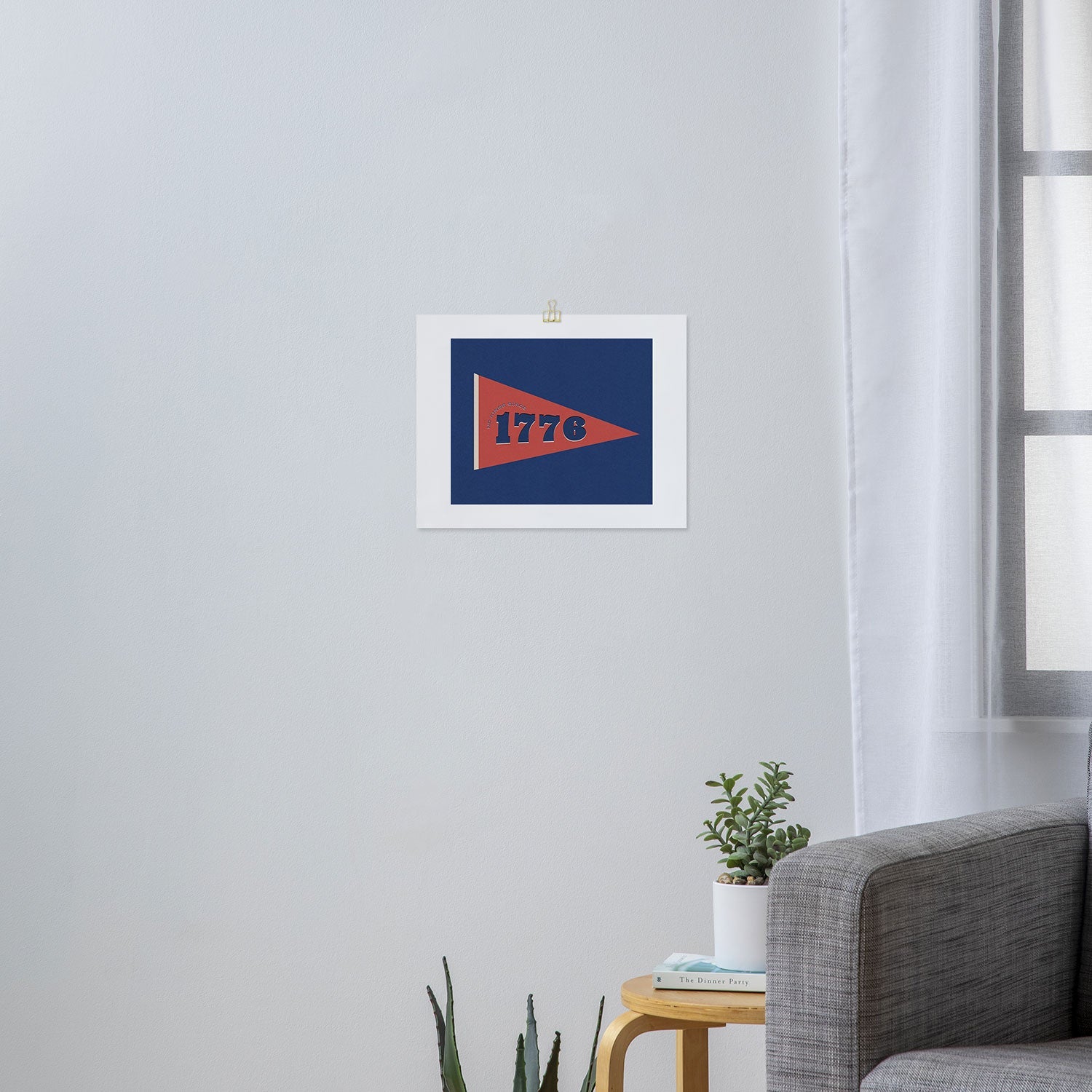 DENY Designs 1776 Pennant Art Print