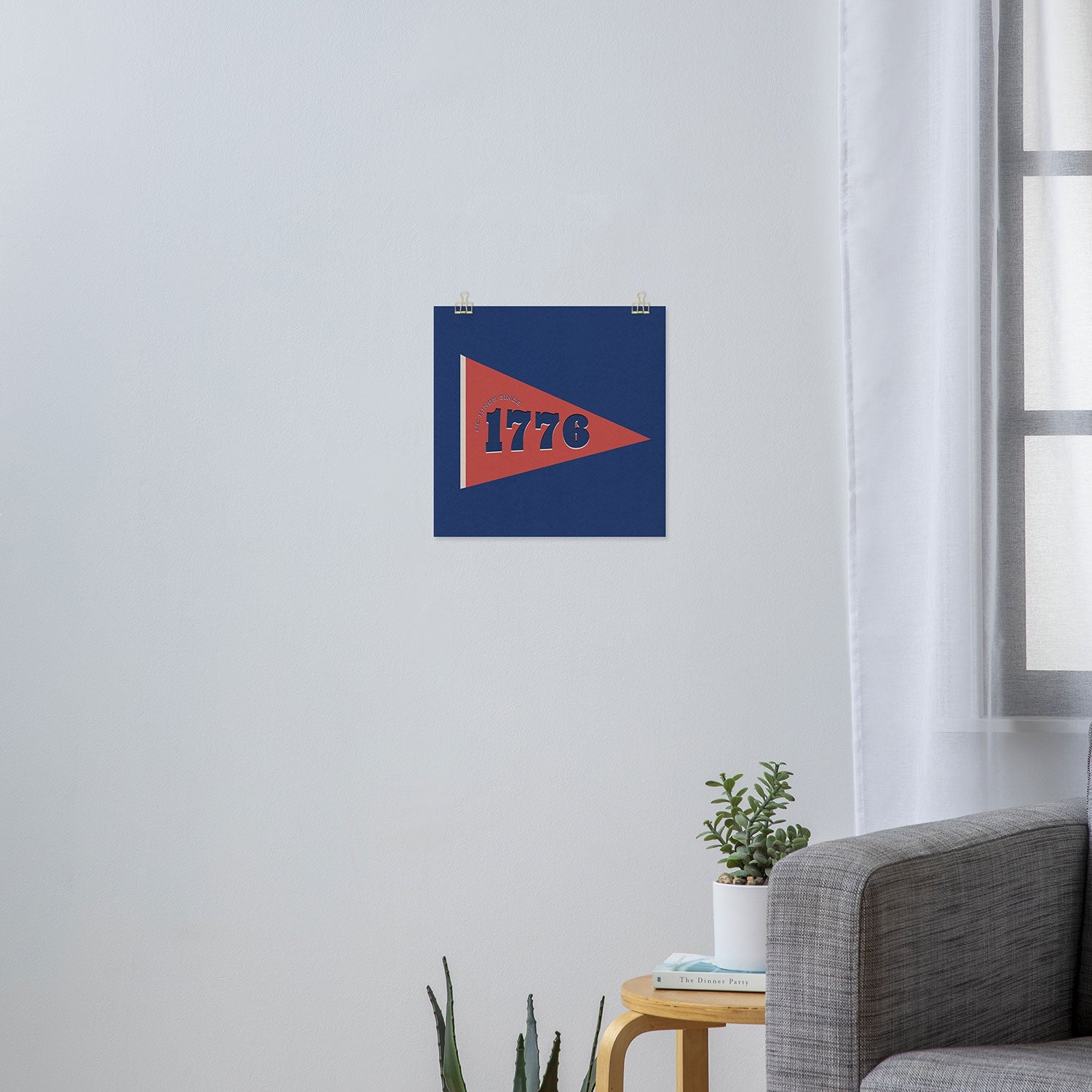 DENY Designs 1776 Pennant Art Print