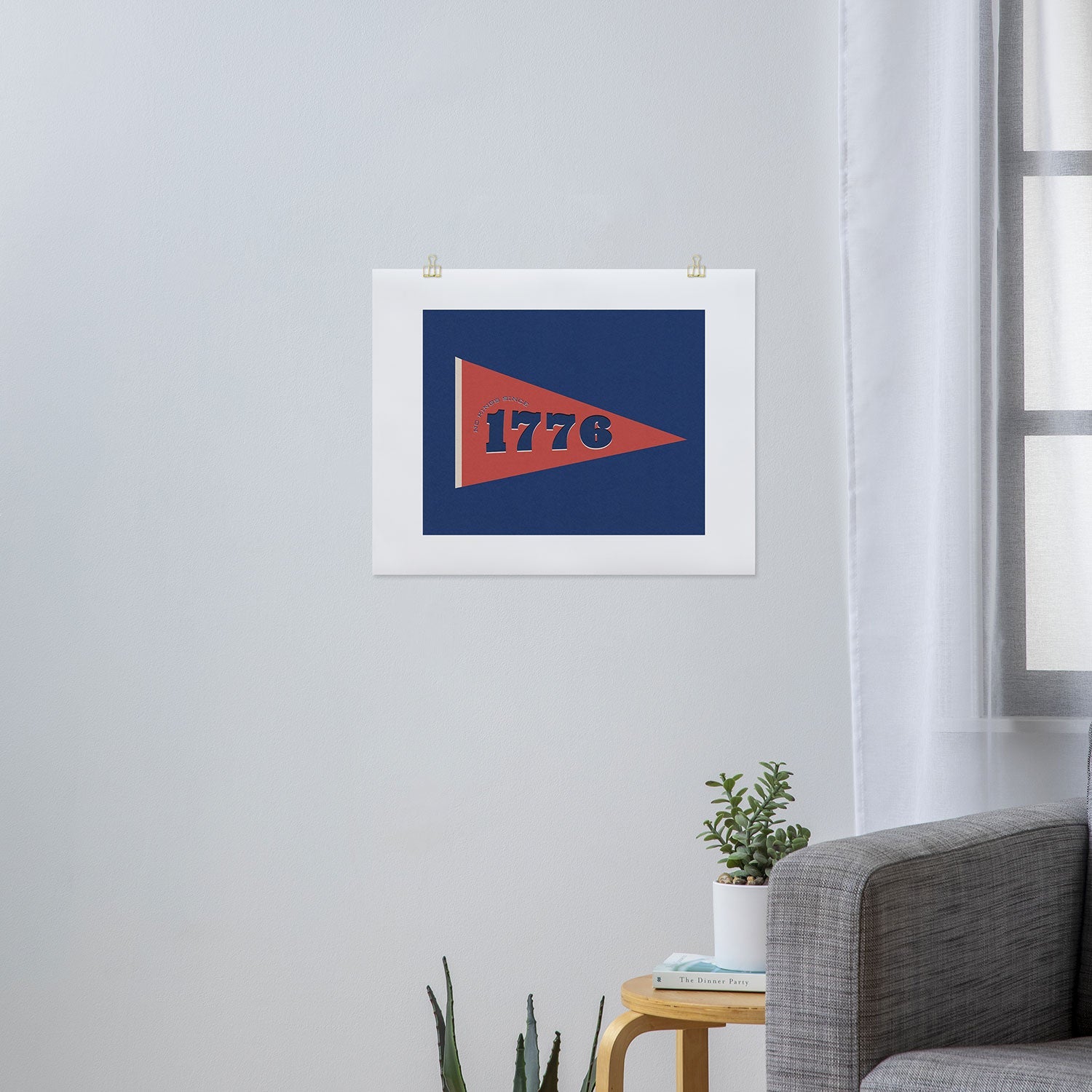 DENY Designs 1776 Pennant Art Print