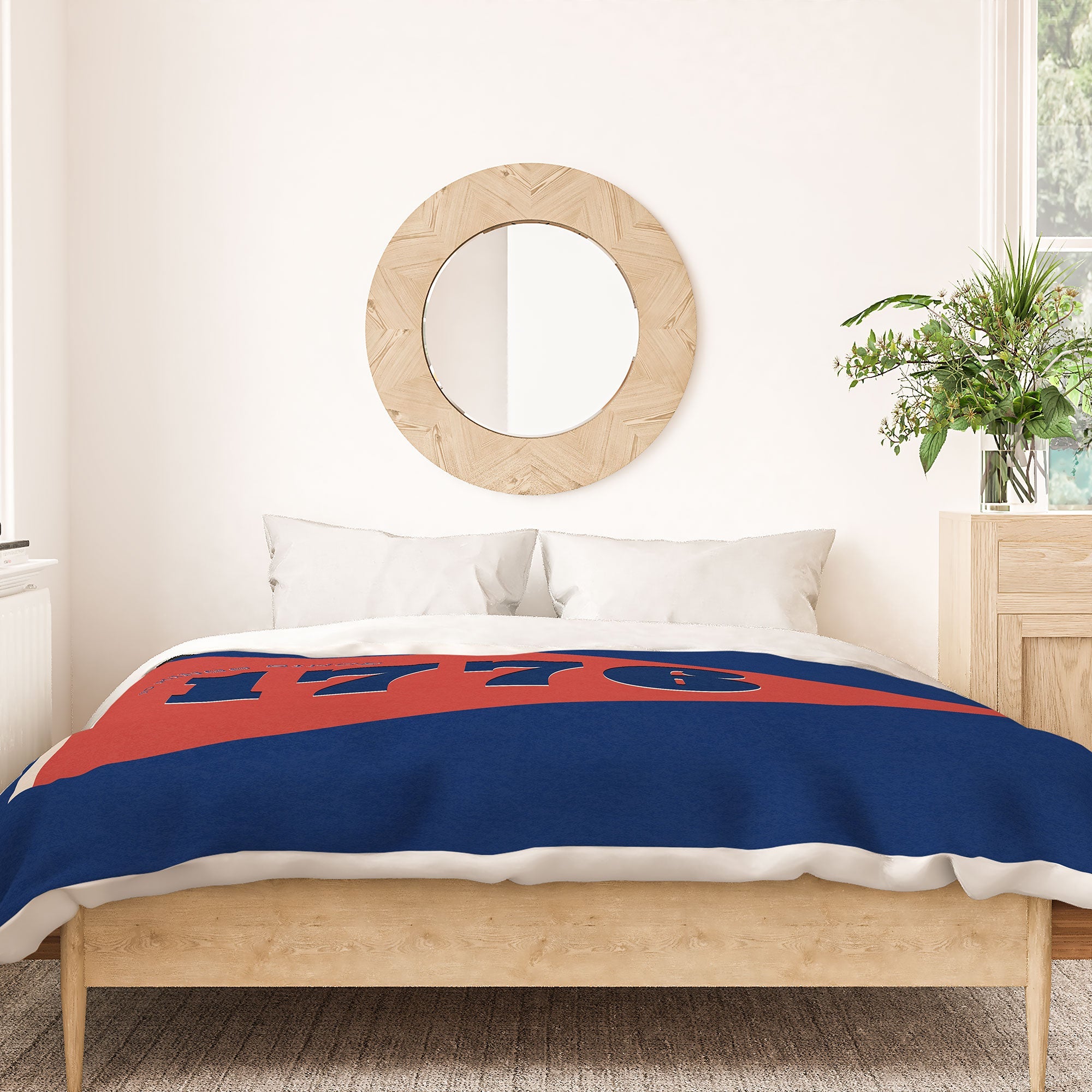 DENY Designs 1776 Pennant Duvet Cover