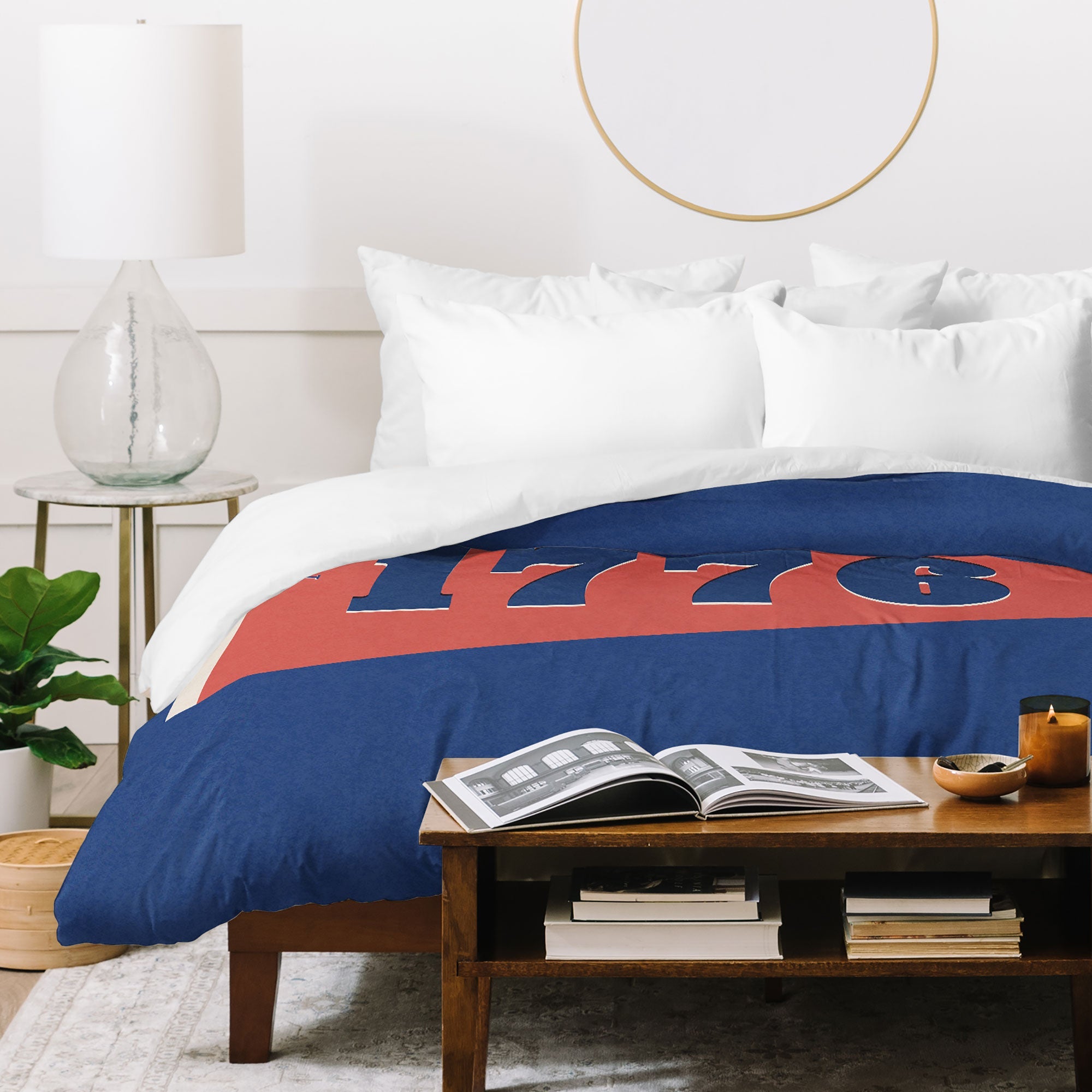 DENY Designs 1776 Pennant Duvet Cover