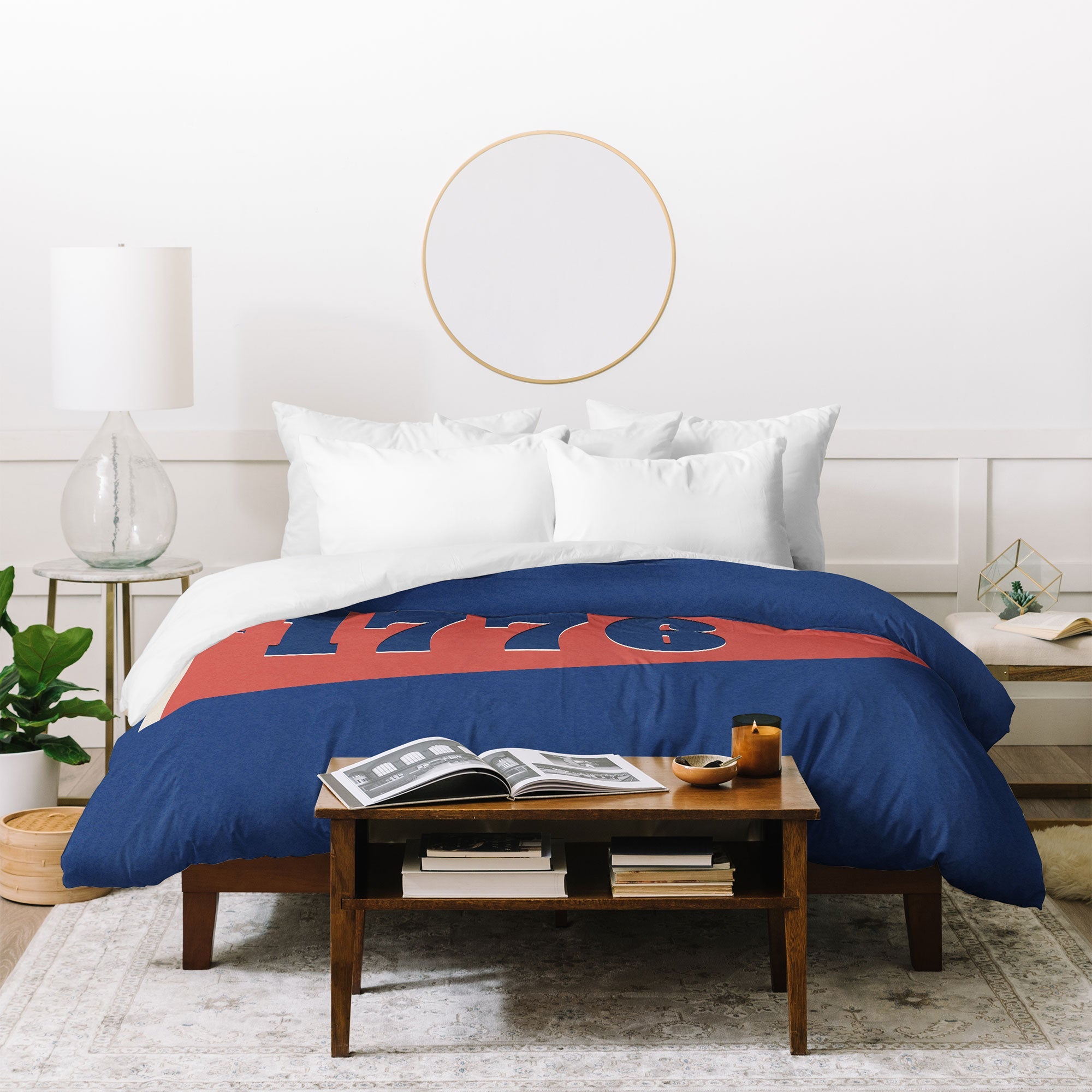 DENY Designs 1776 Pennant Duvet Cover