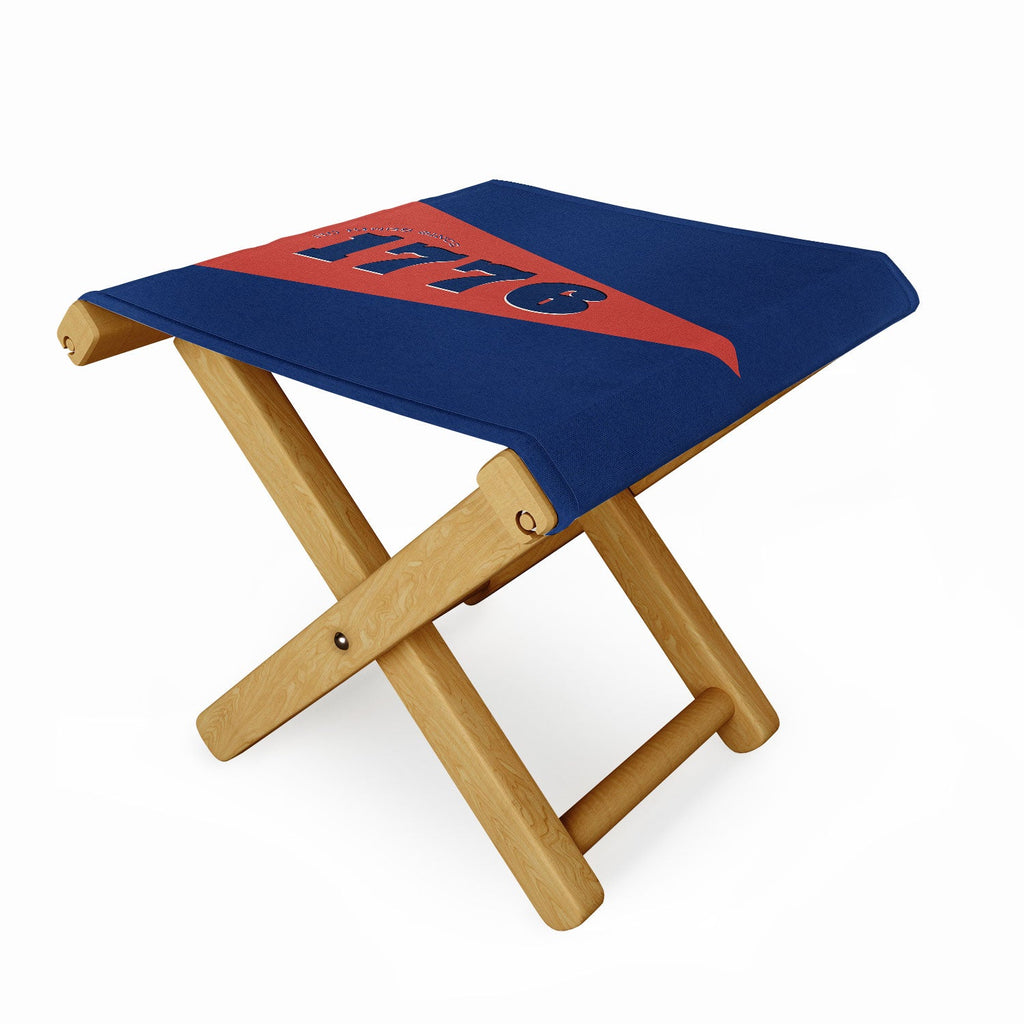 DENY Designs 1776 Pennant Folding Stool