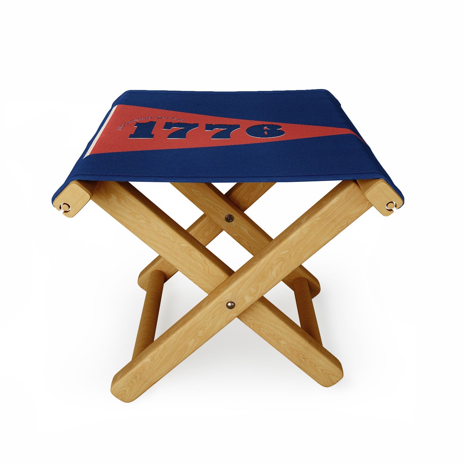 DENY Designs 1776 Pennant Folding Stool