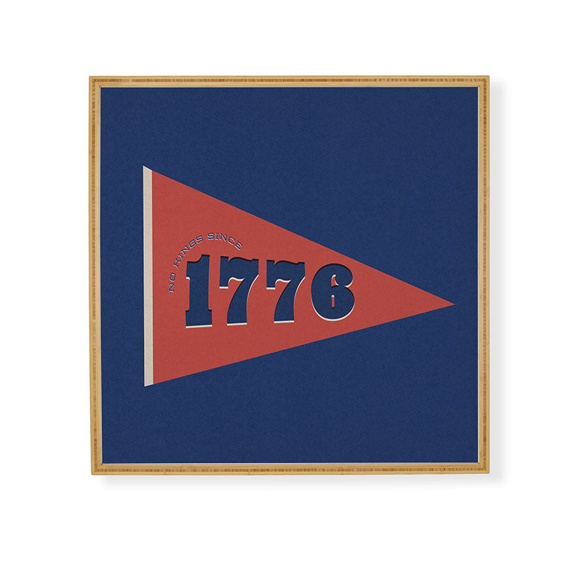 DENY Designs 1776 Pennant Framed Wall Art