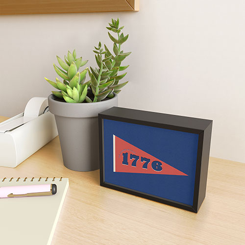 DENY Designs 1776 Pennant Framed Mini Art Print