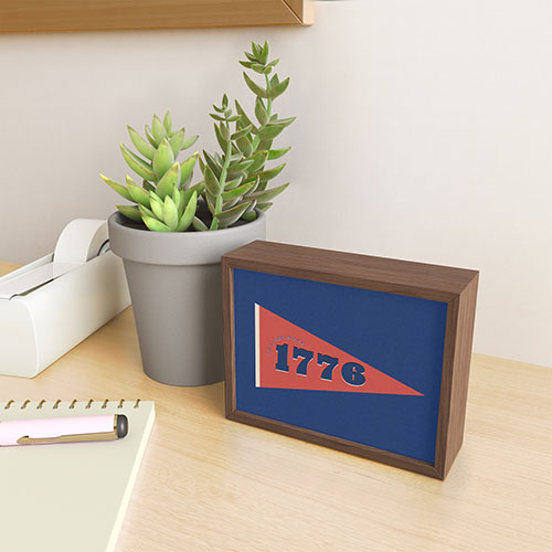 DENY Designs 1776 Pennant Framed Mini Art Print
