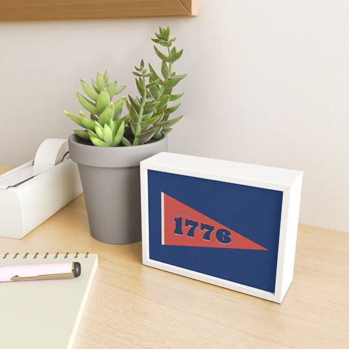 DENY Designs 1776 Pennant Framed Mini Art Print